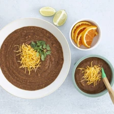 30-Minute Vegetarian Black Bean Soup Recipe Page