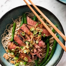 Beef Soba Noodle Bowl with Green Beans Recipe Page