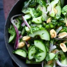 Thai Cucumber Salad with Peanuts Recipe Page