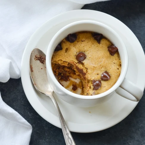 Chocolate Chip Cookie In A Mug Image