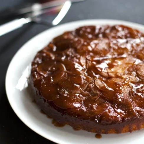 Salted Caramel Apple Upside Down Cake Image