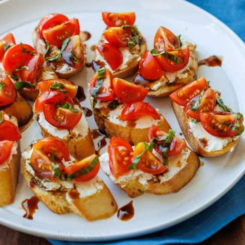 Tomato Goat Cheese Crostini Image