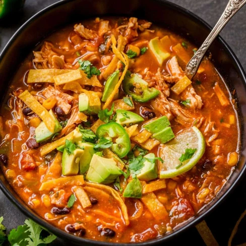 Chicken Tortilla Soup Recipe Image