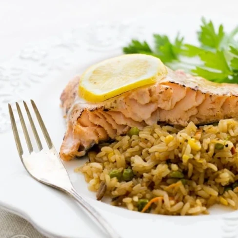 Baked Salmon with a Lemon Mayo Glaze Image