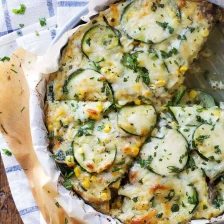 Sweet Corn and Zucchini Pie Recipe Page