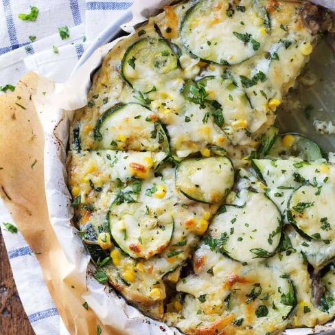 Sweet Corn and Zucchini Pie Image