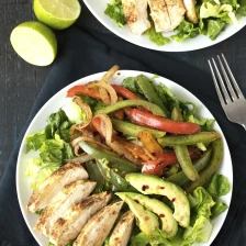 Skinny Chicken Fajita Salad Recipe Page