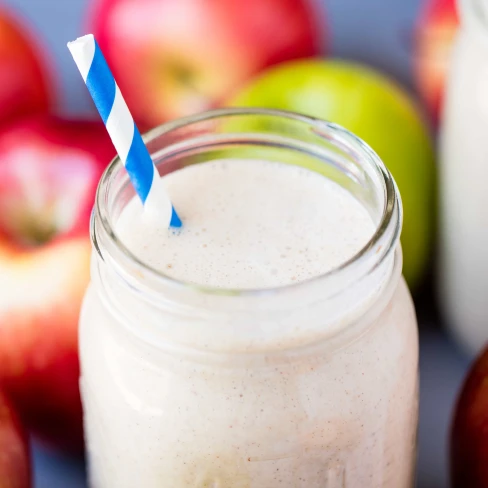 Make Ahead Apple Pie Oatmeal Smoothie Image