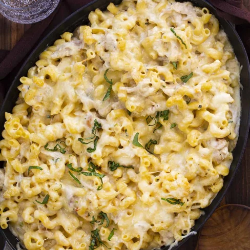 Chicken Alfredo Pasta Casserole Image