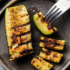 Lemon Garlic Grilled Zucchini Recipe Page