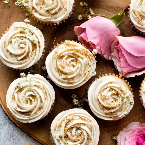 Wedding Cupcakes with Champagne Frosting Image