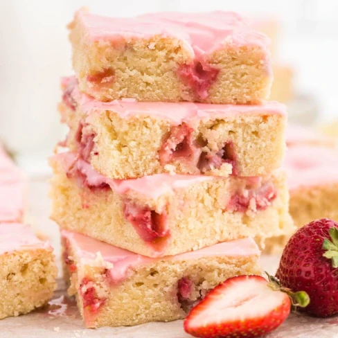 Strawberry Lemon Blondies Image