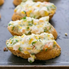 Cheesy Shrimp Tea Sandwiches (Canapés) Recipe Page