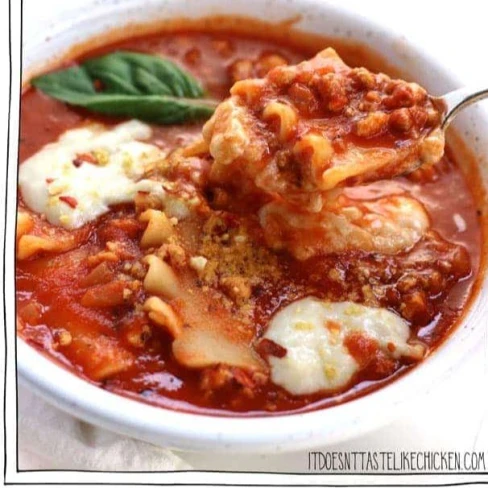 The Best Vegan Lasagna Soup Image