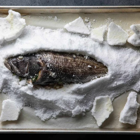 Salt-Baked Whole Fish With Fresh Herbs Image