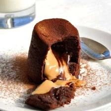 Peanut Butter Chocolate Molten Lava Cake Recipe Page