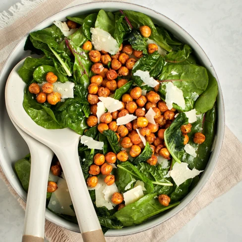 Crispy Chickpea Power Greens Salad Image