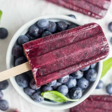 Blueberry Basil Popsicles Recipe Page