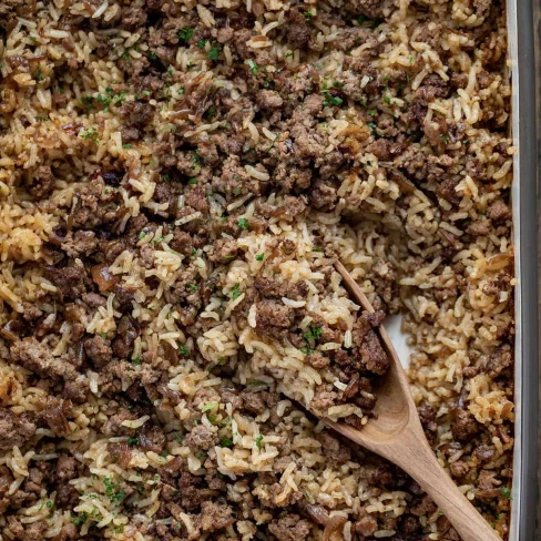 Easy Hamburger Rice Casserole Image