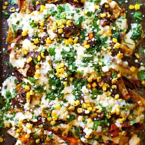 Healthy Grilled Sweet Potato Nachos Image