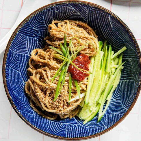 Chinese Cold Noodle Salad with Sesame Dressing Image