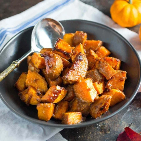 Roasted Sweet Potatoes With Miso Butter and Maple Recipe Image