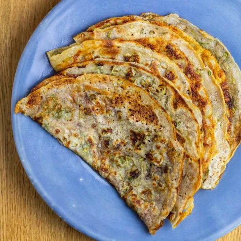 Sourdough Dashi Scallion Pancakes Image