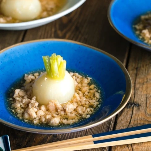 Japanese Turnips with Soboro Ankake Sauce Image