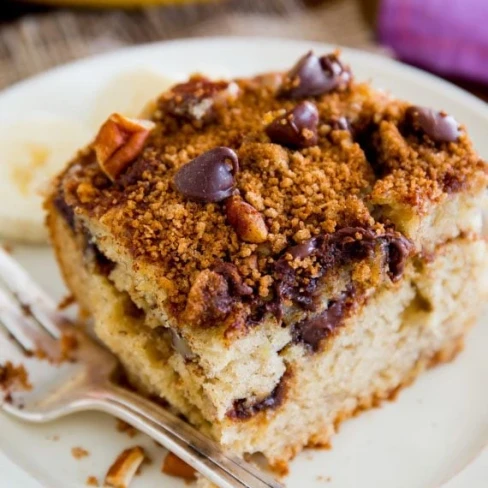 Banana Chocolate Chip Crumb Cake Image