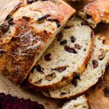 Easy No-Knead Olive Bread Recipe Page