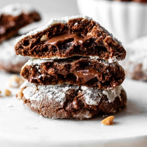 Nutella Crinkle Cookies Image