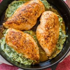 Cheesy Spinach Stuffed Chicken Breasts Recipe Page