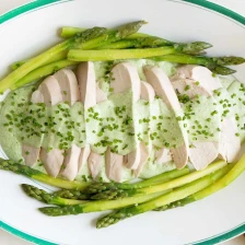 Poached Chicken and Asparagus With Green Goddess Sauce Recipe Recipe Page