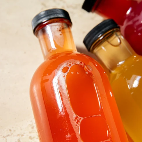 Strawberry, Rhubarb, and Parsley Kombucha Image