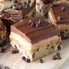 No Bake Peanut Butter Chocolate Chip Cookie Dough Bars Recipe Page