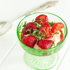 Balsamic Strawberries With Greek Yogurt Recipe Page