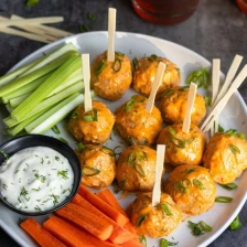 Buffalo Chicken Meatballs Recipe Page