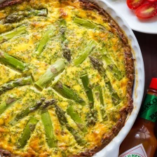 Sausage Asparagus Quiche (VIDEO) Recipe Page