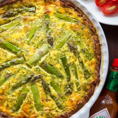 Sausage Asparagus Quiche (VIDEO) Image