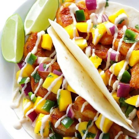 Easy Mango Shrimp Tacos Image