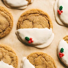 Soft Gingerbread Cookies with Maple Glaze Recipe Page