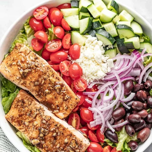 Easy Balsamic Salmon Salad Image