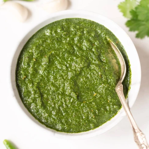 Mint Cilantro Chutney Recipe (Indian Green Chutney) Image