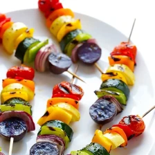 Rainbow Veggie Skewers Recipe Page