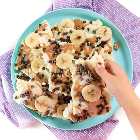 Peanut Butter Banana + Chocolate Yogurt Bark Image